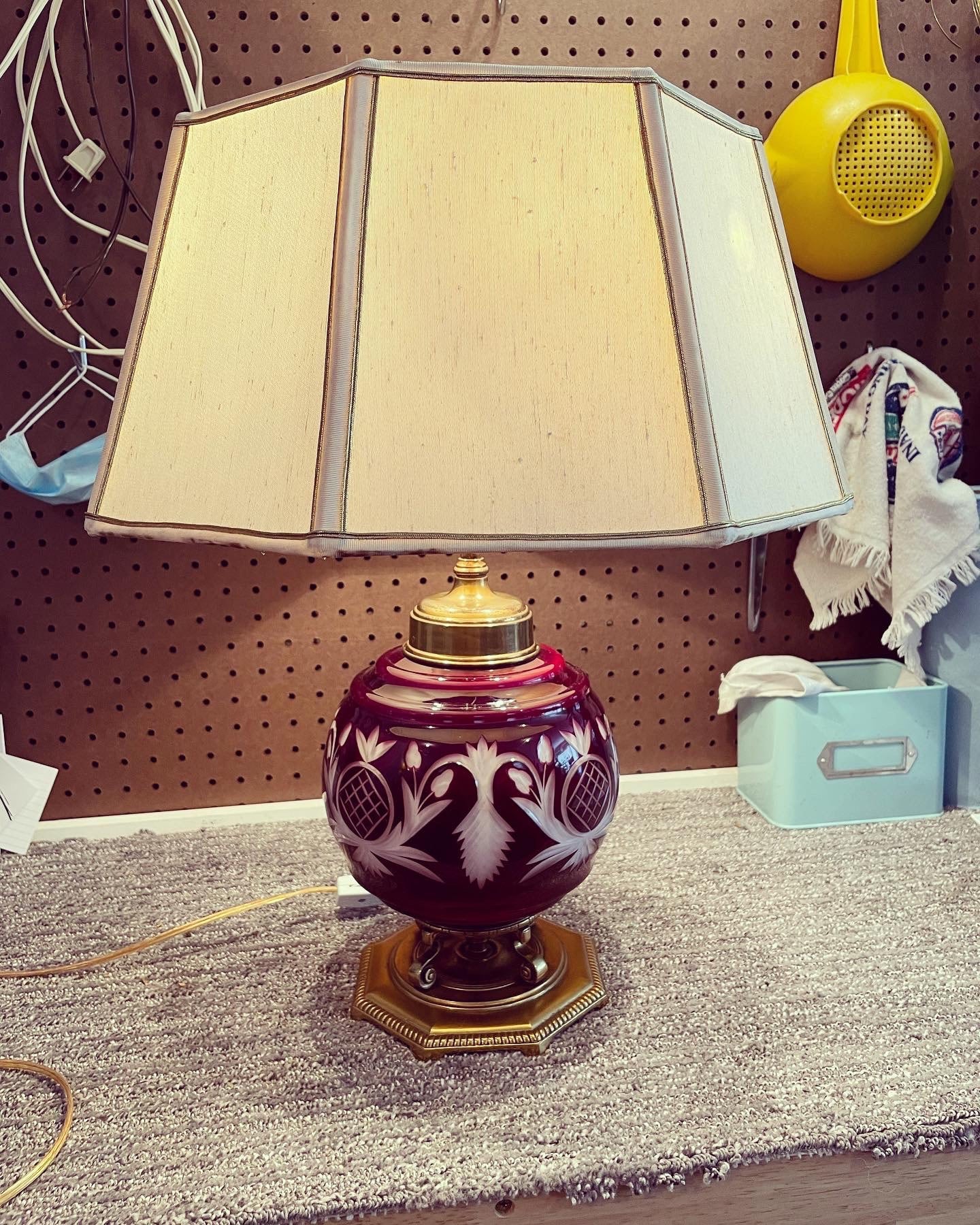 1980s Hurricane Style Lamp