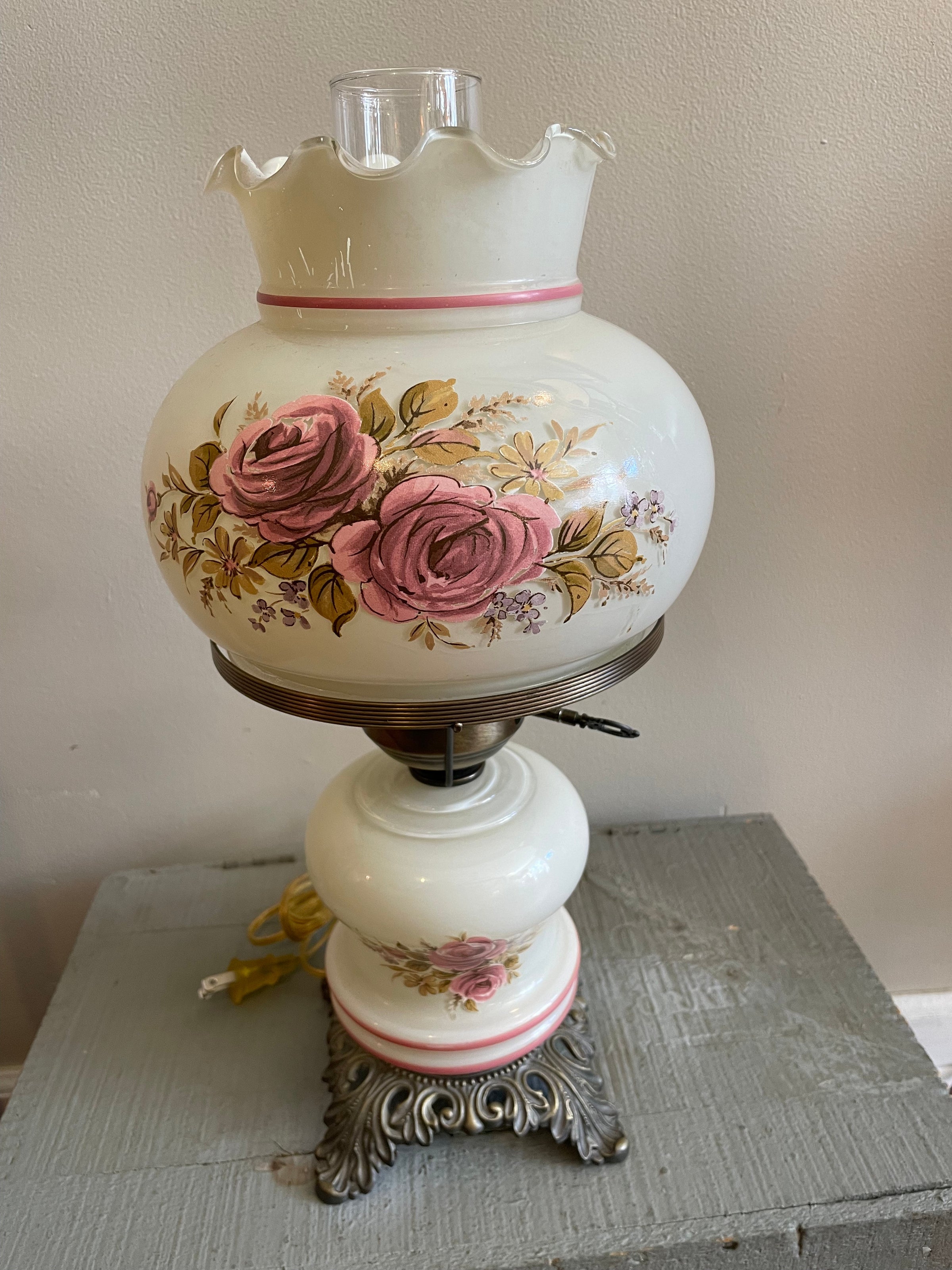 1980s Hurricane Style Lamp