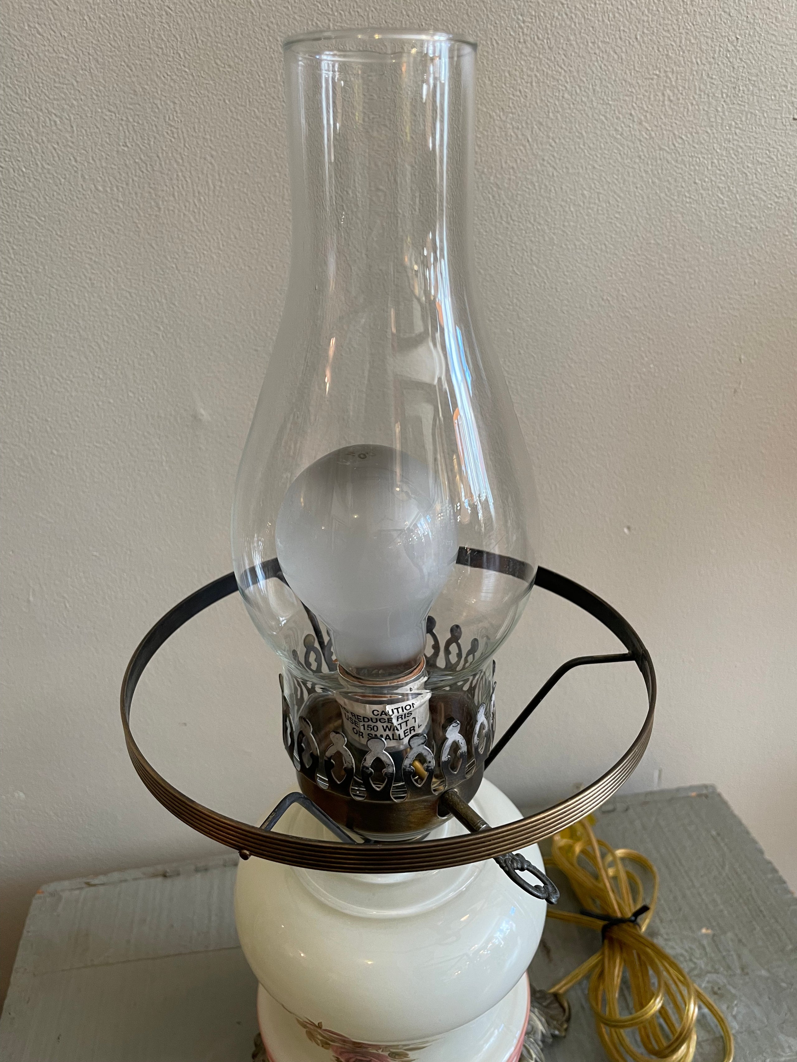 1980s Hurricane Style Lamp